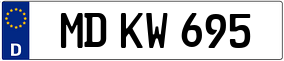 Trailer License Plate